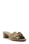 Alexandre Birman Maxi Clarita 45mm Leather Mules In Semolina