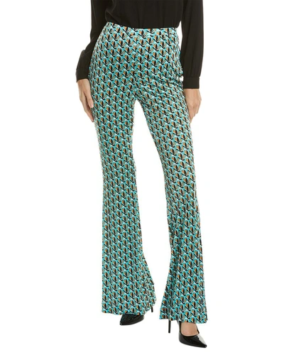 Diane Von Furstenberg Graphic-print Trousers In Multi