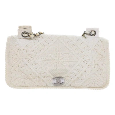 Pre-owned Chanel Timeless Cotton Shoulder Bag () In White