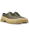 Camper Pix Contrasting-sole Lace-up Shoes In Brown