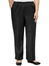 ALFRED DUNNER PLUS CLASSICS WOMENS PLEATED PULL ON STRAIGHT LEG PANTS