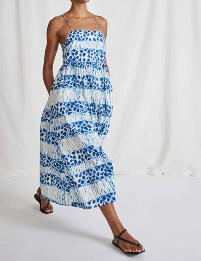 Apiece Apart Evora Spaghetti Maxi In Sun Speckled Shibori In Multi