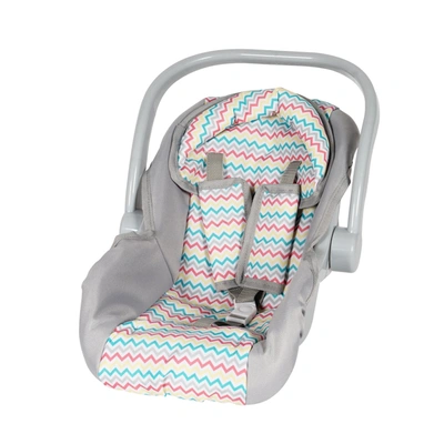 Adora 20" Rainbow Zig Zag Baby Doll Car Seat Carrier