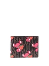 MOSCHINO STRAWBERRY MOUSE WALLET IN BROWN