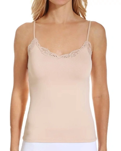 Only Hearts Delicious With Lace V Neck Cami In Parchment In Beige
