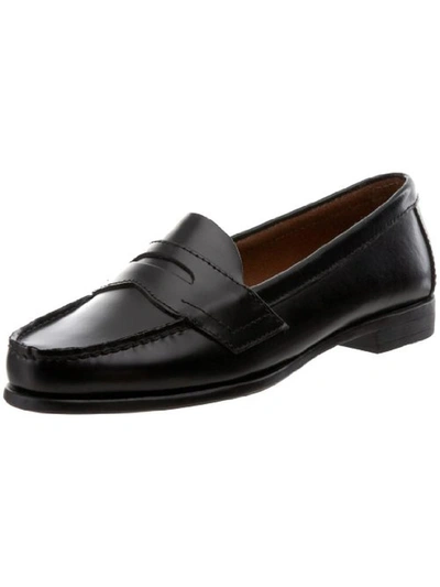 Eastland Classic Ii Womens Leather Slip On Loafers In Black