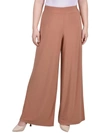 NY COLLECTION PETITES WOMENS OFFICE MID-RISE PALAZZO PANTS