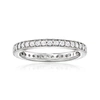 Ross-simons Lab-grown Diamond Eternity Band In Sterling Silver In Silver