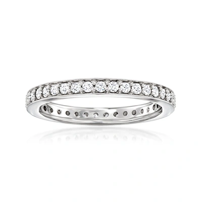 Ross-simons Lab-grown Diamond Eternity Band In Sterling Silver