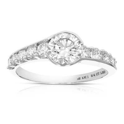 Vir Jewels 1.75 Cttw Wedding Engagement Ring For Women, Round Lab Grown Diamond Ring In 14k White Gold, Prong S In Silver