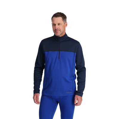 Spyder Mens Charger 1/2 Zip - Electric Blue