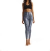 Commando Faux Leather Animal Print Legging In Blue Snake In Multi