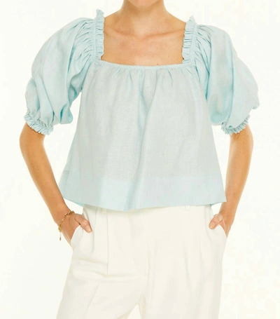 Harshman Evora Blouse In Aqua In Blue