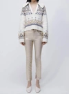 Simkhai High Rise Skinny Pant In Gold Foil In Gold