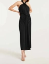Cinq À Sept Kaily Twisted Jersey Halter Maxi Dress In Black