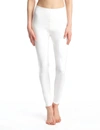 Commando Control Top Faux Patent Leather Leggings In White