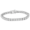 Pompeii3 9 Ct Round Lab-created Diamond Tennis Bracelet 14k White Gold 7" In Multi