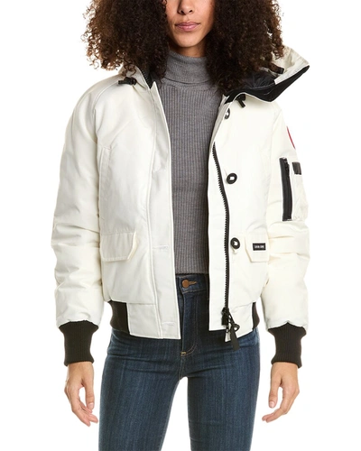 Canada Goose Chilliwack Down Bomber Jacket In White