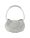COPERNI CRYSTAL-EMBELLISHED RING POUCH IN SILVER