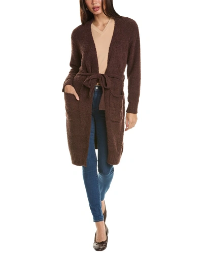 Monrow Sweater Robe In Brown