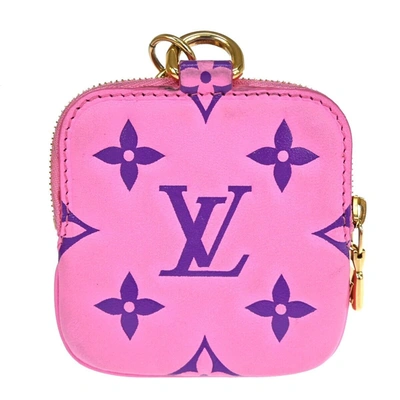 Pre-owned Louis Vuitton Lanyard Multipochette Leather Wallet () In Pink