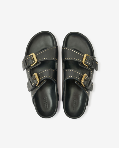 Isabel Marant Lennyo Sandals In Black