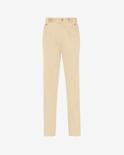 Isabel Marant Linali Trousers In Beige