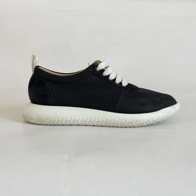 Pre-owned Hermes Black Azur Sneakers For Men, 41