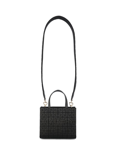 Givenchy G Embroidered Mini Tote Bag In Black