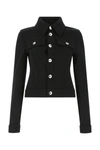 Bottega Veneta Stretch Double Wool Cavalry Jacket In Black