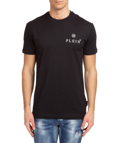 Philipp Plein Logo-print Cotton T-shirt In Negro