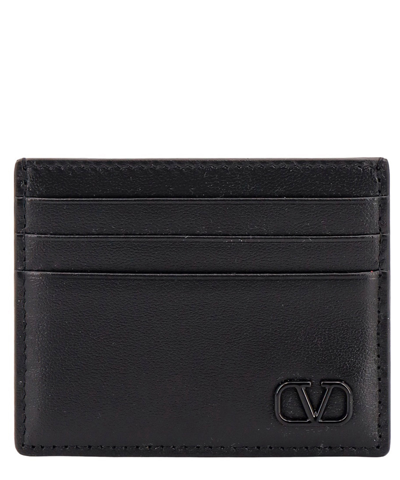 Valentino Garavani Credit Card Holder In Black