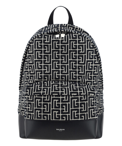 Balmain Backpack In Black