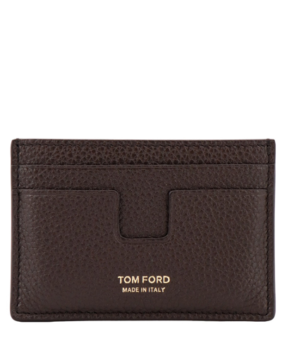 Tom Ford Credit Card Holder In Brown