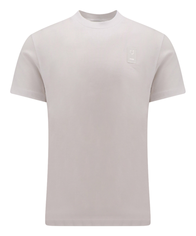 Ferragamo 条纹细节短袖t恤 In White