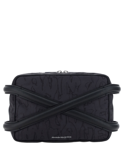 Alexander Mcqueen Harness Crossbody Bag In Black