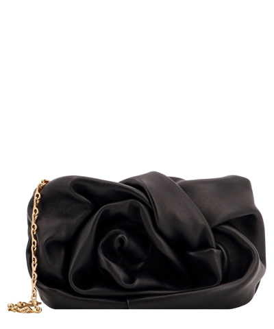 Burberry Rose Clutch In Black