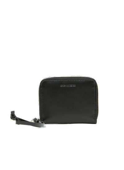 Dries Van Noten Zip-around Leather Wallet In Black