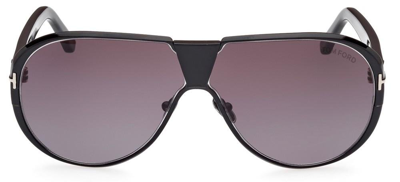 Tom Ford Eyewear Pilot Frame Sunglasses In Black