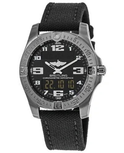 Pre-owned Breitling Aerospace Evo Gmt Analog Digital Men's Watch E7936310/bc27-109w