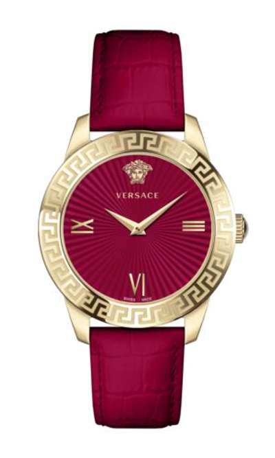 Pre-owned Versace Women's Vevc00921 Greca Signature 38mm Quartz Watch