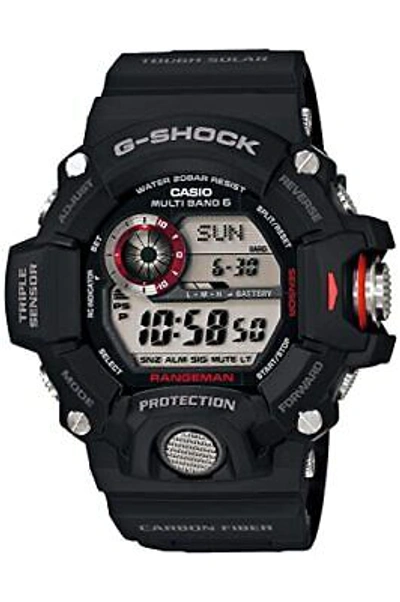 Pre-owned G-shock Casio Watch  Rangeman Radio Solar Gw-9400j-1jf Men's Black