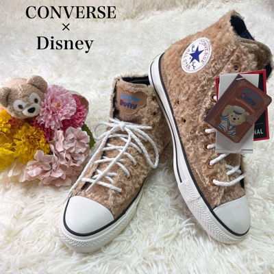 Pre-owned Converse Rare Women 7.5 Disney Duffy ×  Collaboration Shoes Sneakers Unused In Beige