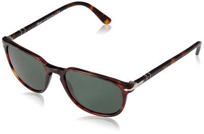 Pre-owned Persol Po3019-s 24/31 Dark Havana Sunglass W Tempered Glass Lens Made In Italy In Green