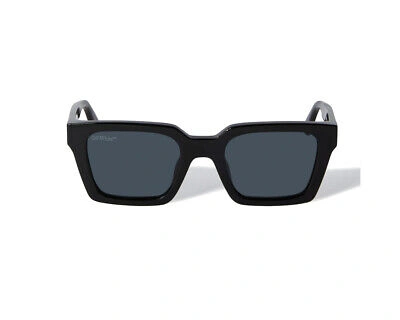 Pre-owned Off-white Sunglasses Oeri086 Palermo 1007 Black Black Grey Men Women In Gray