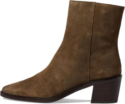 Pre-owned Madewell Newsom Boot Suede In Burnt Olive