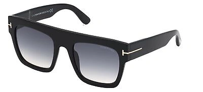 Pre-owned Tom Ford Renee Ft 0847 Black/grey Shaded 52/21/140 Women Sunglasses In Gray