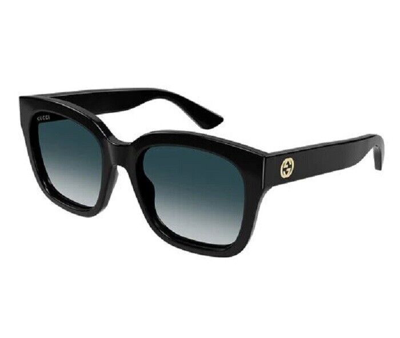 Pre-owned Gucci Square Sunglasses Gg1338sk-003 Full Rim Black Frame Grey Lenses In Gray