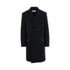 Off-white Double-breasted Virgin Wool Coat