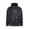 Off-white Arrow Multi-pocket Leather Zip Jacket
